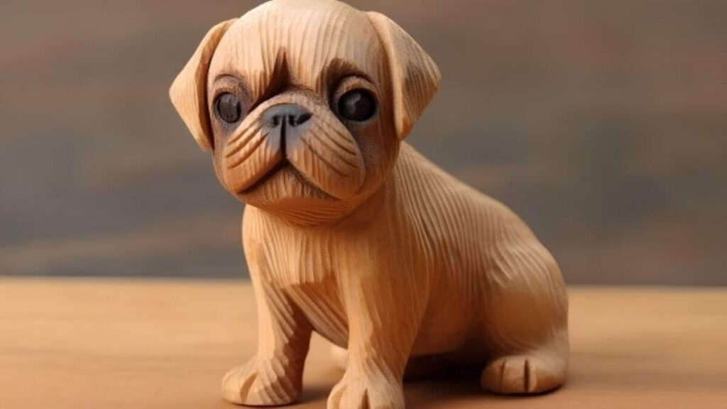 「木彫りの犬」のイメージ画像